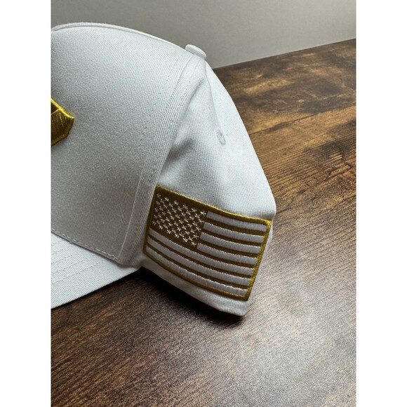 🇺🇸OFFICIAL Turning Point USA Charlie Kirk 47 White Gold Hat - Picture 4 of 14